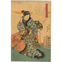 Utagawa Kunisada: Spinner (title not original) - Austrian Museum of Applied Arts