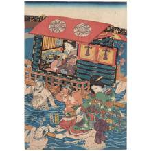 Utagawa Kunisada II: Oi river - Austrian Museum of Applied Arts