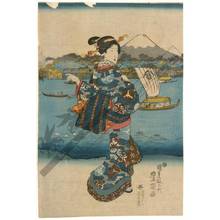 Utagawa Kunisada: Women by the riverside (title not original) - Austrian Museum of Applied Arts