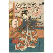 Utagawa Kunisada: Flower arrangement (title not original) - Austrian Museum of Applied Arts