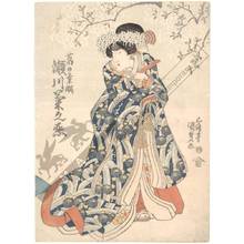 Utagawa Kunisada: Segawa Kikunojo as Kuzunoha - Austrian Museum of Applied Arts