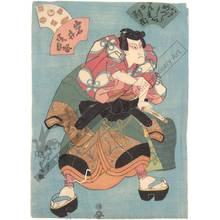 Utagawa Kunisada: Actor Iwai Hanshiro - Austrian Museum of Applied Arts