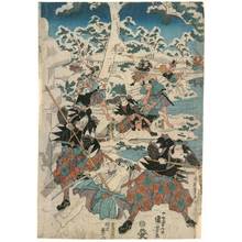 Utagawa Kuniyoshi: Eleventh act from the Chushingura (title not original) - Austrian Museum of Applied Arts