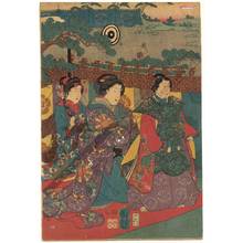 Utagawa Kuniyoshi: Attending a festival (title not original) - Austrian Museum of Applied Arts