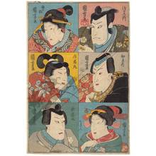 Utagawa Kuniyoshi: Portraits of actors (title not original) - Austrian Museum of Applied Arts