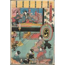 Utagawa Kunisada, 歌川国貞 (Utagawa Kunisada I)による浮世絵「Orchestra at the Horikawa palace」