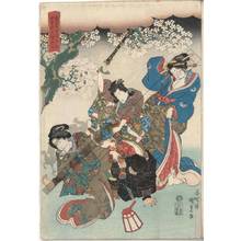 Utagawa Kunisada: Fighting (title not original) - Austrian Museum of Applied Arts