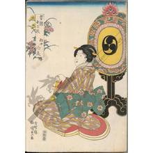 Utagawa Kunisada, 歌川国貞 (Utagawa Kunisada I)による浮世絵「The maidservant Reizei」