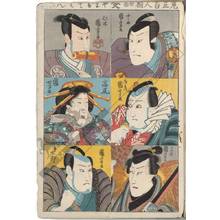 Utagawa Kuniyoshi: Portraits of actors (title not original) - Austrian Museum of Applied Arts