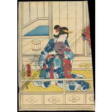 Japanese Print "Bath at Akashi" by Utagawa Kunisada, 歌川国貞 (Utagawa Kunisada I)