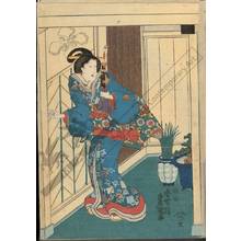 Utagawa Kunisada, 歌川国貞 (Utagawa Kunisada I)による浮世絵「Bath at Akashi」