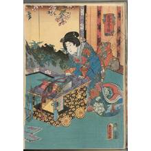 Utagawa Kunisada: Popular entertainments in spring - Austrian Museum of Applied Arts