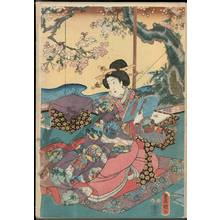 Utagawa Kunisada: Popular entertainments in spring - Austrian Museum of Applied Arts