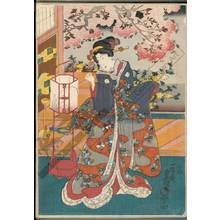 Utagawa Kunisada: Flower arrangement (title not original) - Austrian Museum of Applied Arts