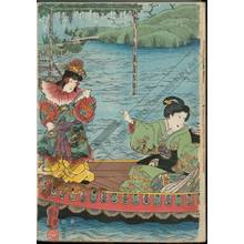 Utagawa Kuniyoshi, 歌川国芳 (Utagawa Kuniyoshi)による浮世絵「Pleasure-trip on a boat in chinese style」