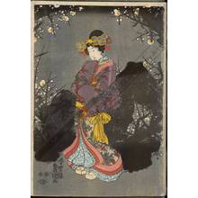 Utagawa Kunisada: Plum blossom spring - Austrian Museum of Applied Arts