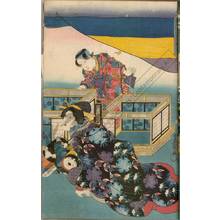 Utagawa Kunisada: Doll festival (title not original) - Austrian Museum of Applied Arts