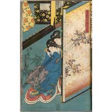 Estampe japonaise "Spring morning" par Utagawa Kunisada, 歌川国貞 (Utagawa Kunisada I)