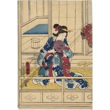 Japanese Print "Bath at Akashi" by Utagawa Kunisada, 歌川国貞 (Utagawa Kunisada I)