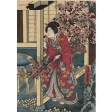 Utagawa Kunisada: Bath at Akashi - Austrian Museum of Applied Arts