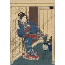 Estampe japonaise "Bath at Akashi" par Utagawa Kunisada, 歌川国貞 (Utagawa Kunisada I)