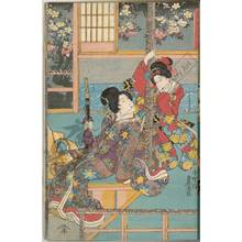 Utagawa Kunisada: Evening in march - Austrian Museum of Applied Arts