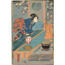 Utagawa Kunisada, 歌川国貞 (Utagawa Kunisada I)による浮世絵「Evening in march」