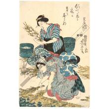 Utagawa Yoshitora: Cultivating silkworms (title not original) - Austrian Museum of Applied Arts