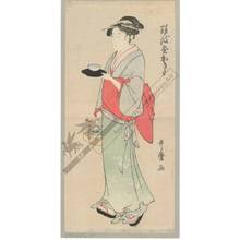 喜多川歌麿: Okita from the teahouse Naniwa - Austrian Museum of Applied Arts