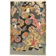 落合芳幾: Courtesan Nakagawa from the Nakamanji house - Austrian Museum of Applied Arts