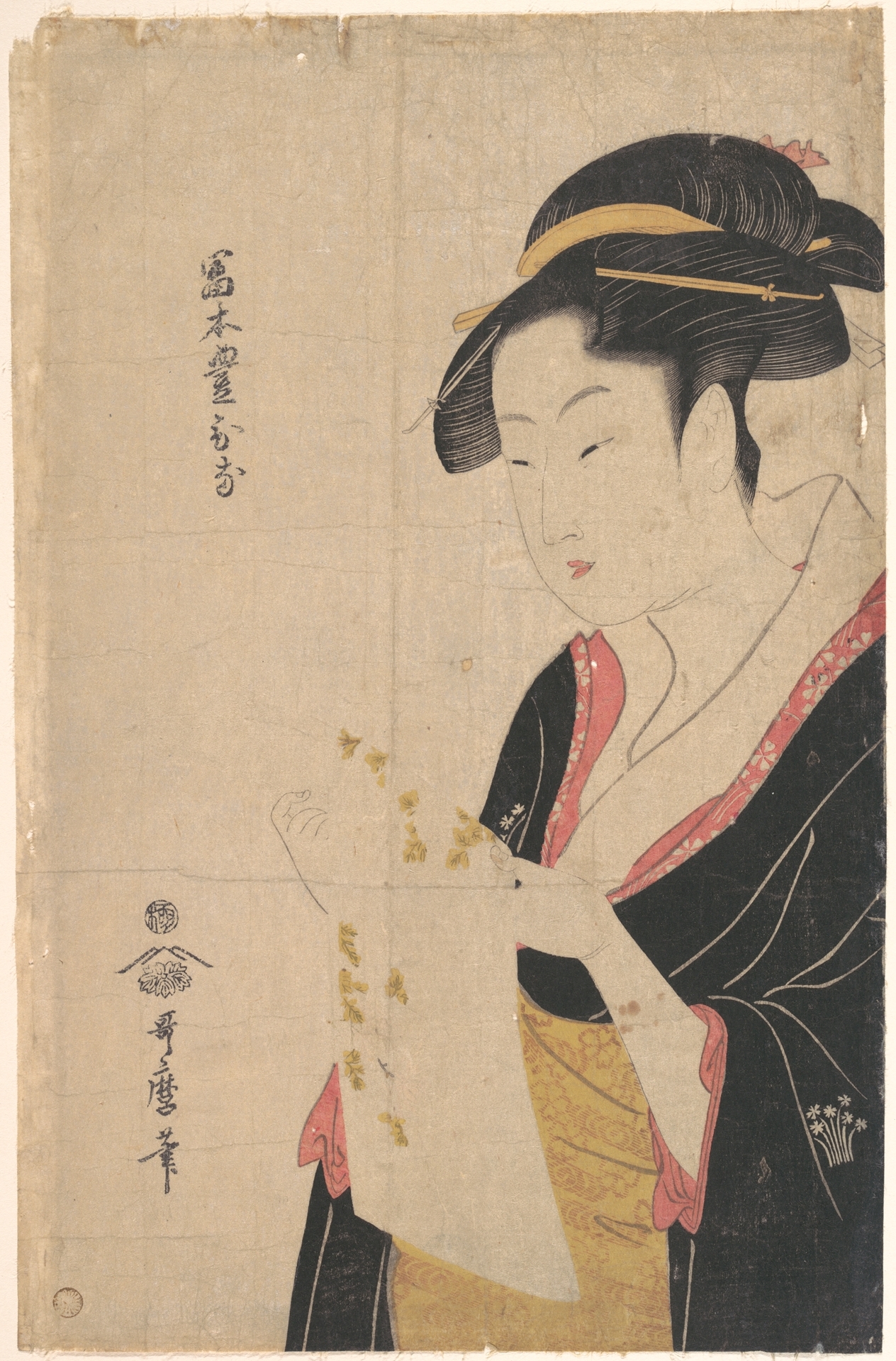 Kitagawa Utamaro: Tomimoto Toyohina - Honolulu Museum of Art 