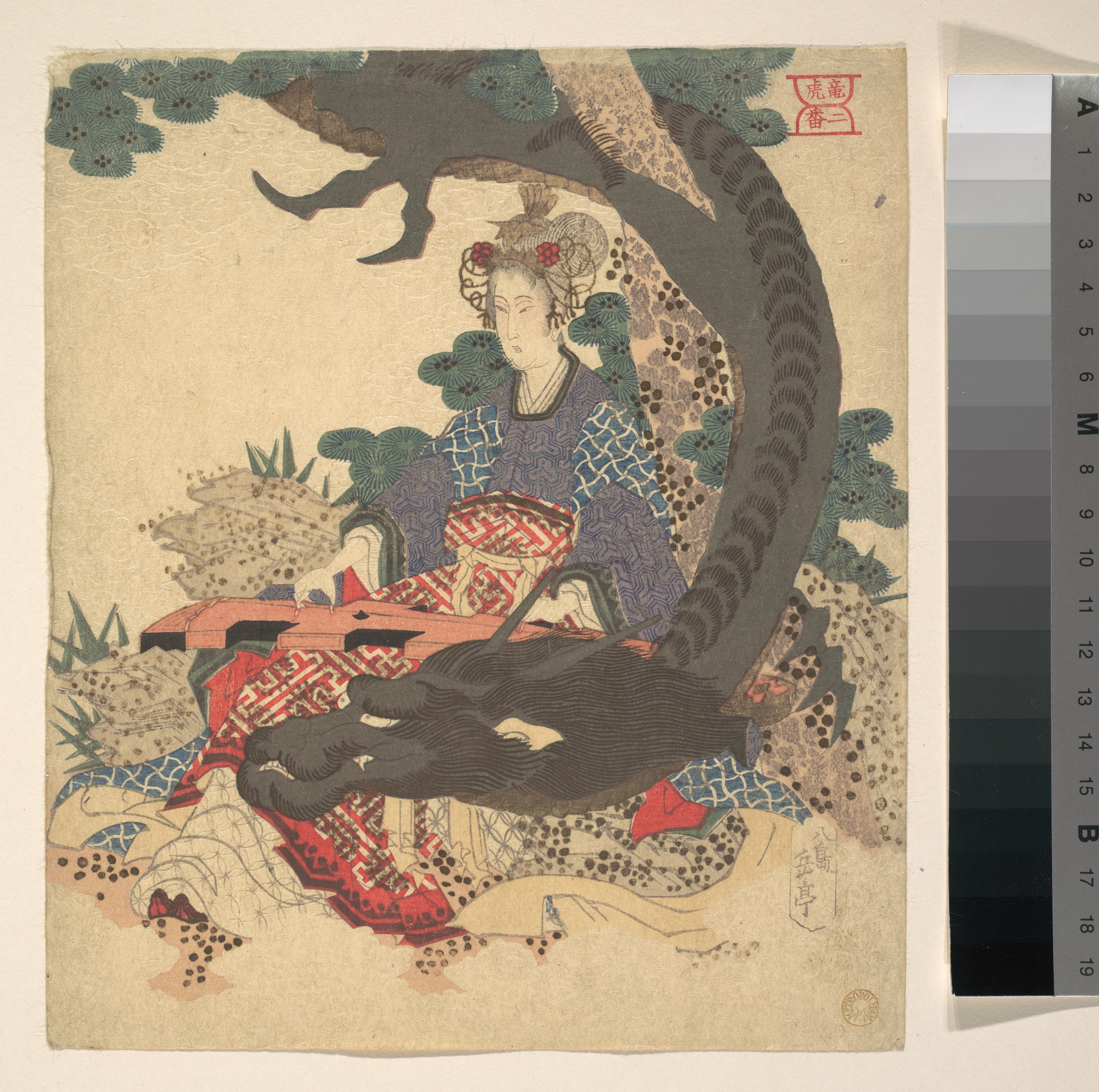 Yashima Gakutei: Benzaiten ni Ryu - Metropolitan Museum of 