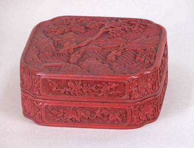 Unknown: Box with Figures in a Landscape - Metropolitan Museum of Art