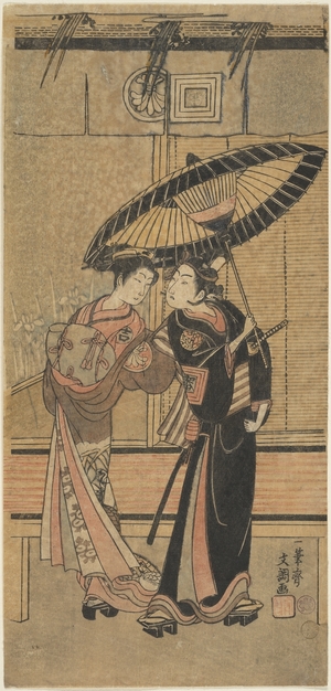 Ippitsusai Buncho: Segawa Kikunojo II as a Girl and Ichikawa Tomiyeimon? - Metropolitan Museum of Art