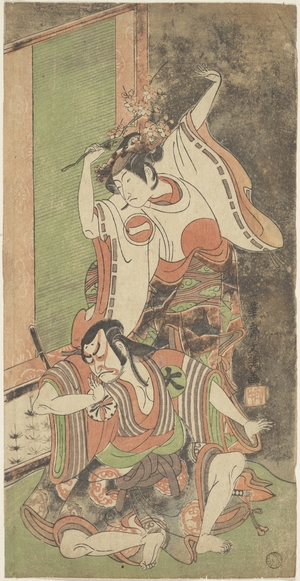 一筆斉文調: Ichikawa Monnosuke II as a Woman - メトロポリタン美術館