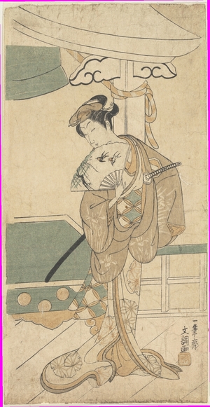 Ippitsusai Buncho: The Actor Ichikawa Uzayemon IX 1724–1785 in a Female Role - Metropolitan Museum of Art