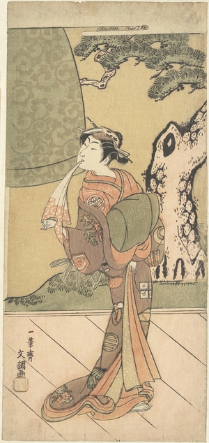 一筆斉文調: Ichimura Uzaemon IX in the Role of Kiyohime in Musume Dôjôji (the Girl of Dôjôji) - メトロポリタン美術館