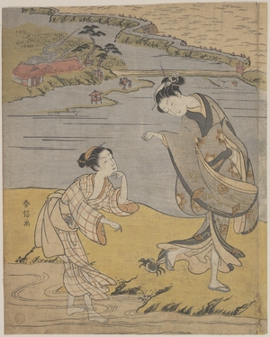 Suzuki Harunobu: The Clinging Crab - Metropolitan Museum of Art