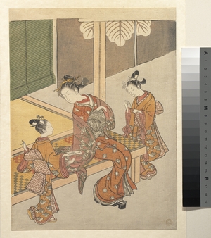 Suzuki Harunobu: On the Engawa of Tsuta-ya - Metropolitan Museum of Art