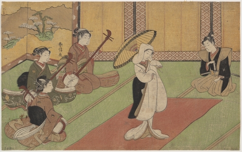 Suzuki Harunobu: Woman Dancer in Daimyo's Palace - Metropolitan Museum of Art