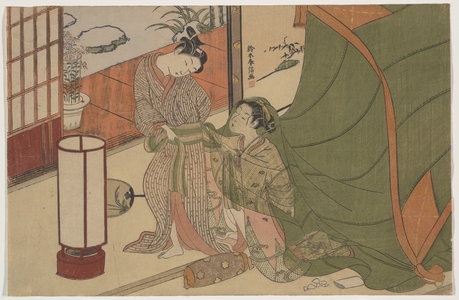 Suzuki Harunobu: Parting of Lovers: The Morning After - Metropolitan Museum of Art