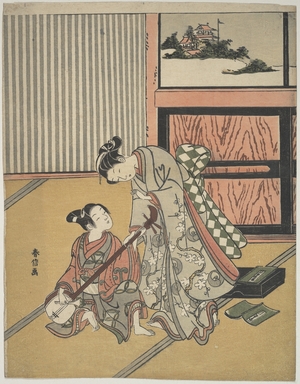 Suzuki Harunobu: The Music Lesson - Metropolitan Museum of Art