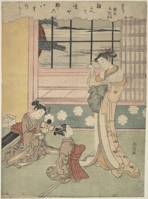 Suzuki Harunobu: Window Opening Toward the Sea - Metropolitan Museum of Art