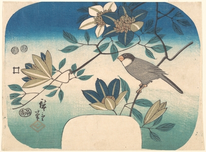 歌川広重: Clematis and Bird - メトロポリタン美術館