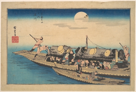 Utagawa Hiroshige: On the Yodo River - Metropolitan Museum of Art