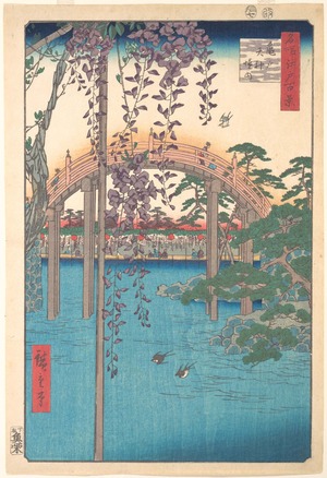 Utagawa Hiroshige: In the Kameido Tenjin Shrine Compound - Metropolitan Museum of Art