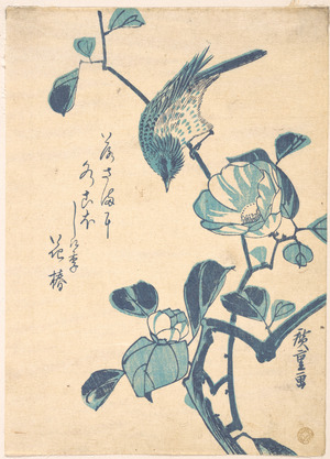 Utagawa Hiroshige: Camellia and Bird - Metropolitan Museum of Art