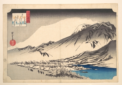 Utagawa Hiroshige: Evening Snow on Mount Hira - Metropolitan Museum of Art