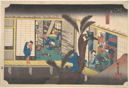 Utagawa Hiroshige: Akasaka, Ryosha Sho-fu - Metropolitan Museum of Art