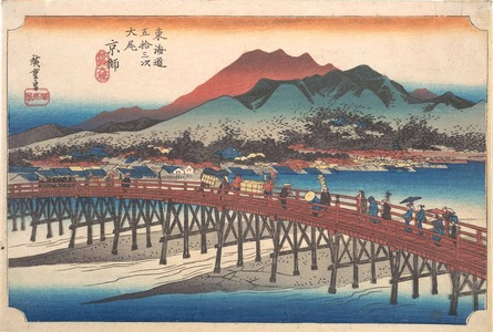 Utagawa Hiroshige: Kyoto, Sanjo Ohashi - Metropolitan Museum of Art
